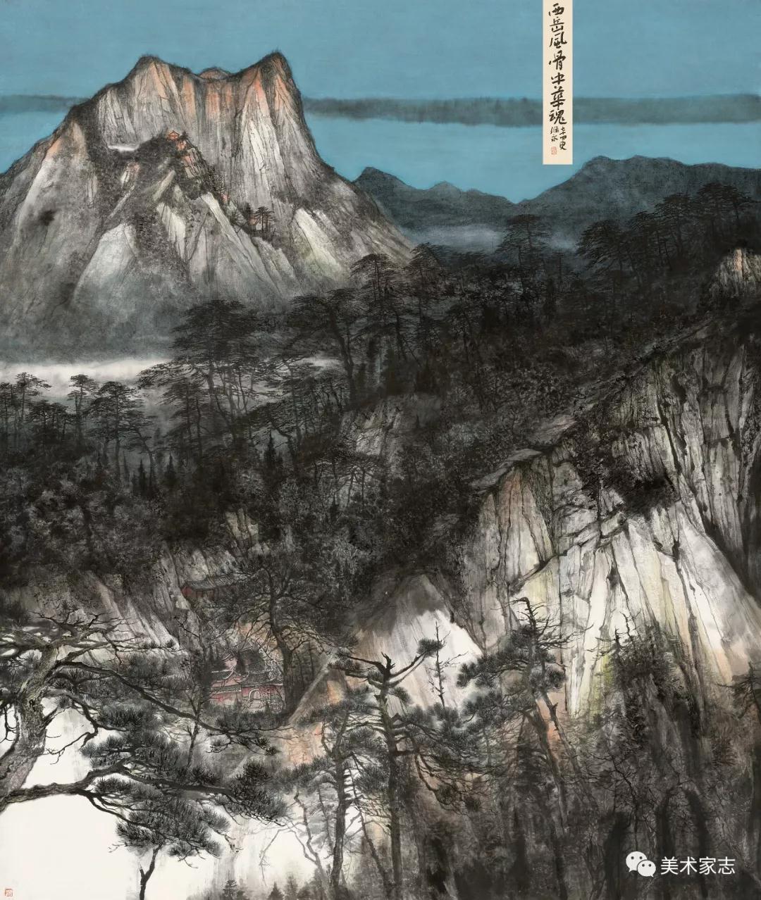 我曾经走遍祖国的山山水水,今年初春,我到西岳华山写生,来到苍龙岭下